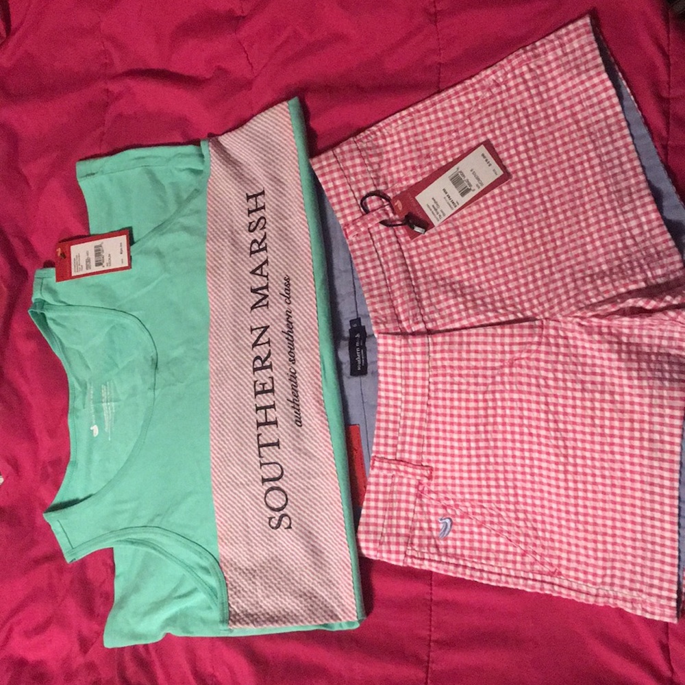 NWT Southern Marsh Shorts and Tank Top Outfit!